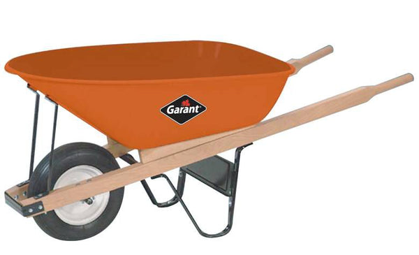 6 Cubic Ft Steel Tray Industrial Wheelbarrow 