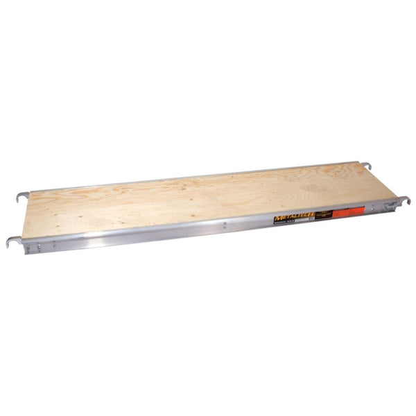 7 ft. x 19-inch Aluminum Scaffold Platform with Plywood Deck 