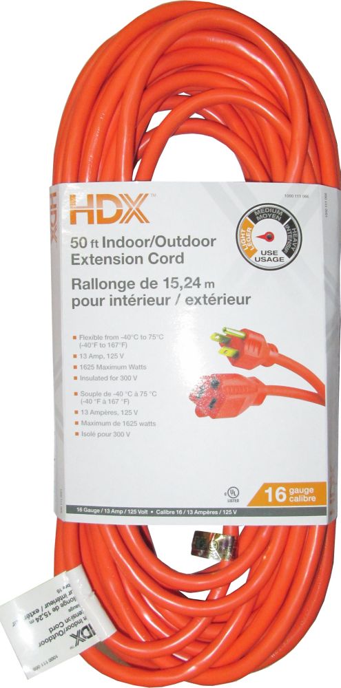 50 ft. Indoor/Outdoor Extension Cord 