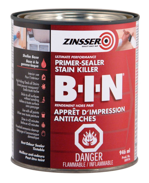 BIN Ultimate Performance Primer Sealer & Stain Killer - 946 mL