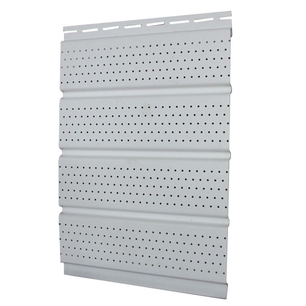 16 inch Perforated Soffit - white each 