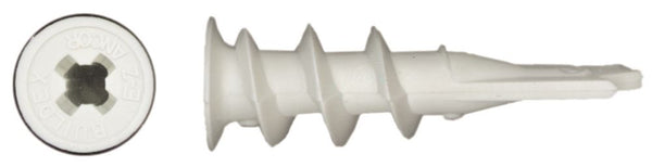 #6 Self-Drilling Nylon Drywall Anchor, Light Duty -100/Pack