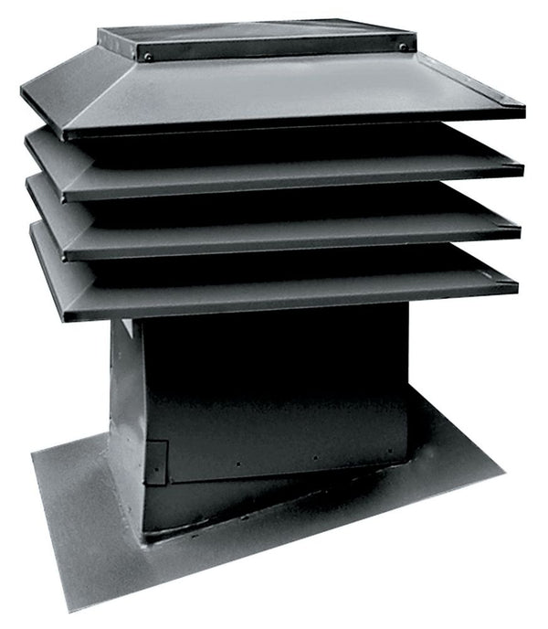 Maximum Sloped Roof Ventilator Model 301, Black