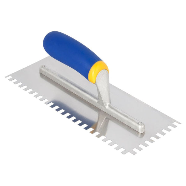 1/4 In. x 3/8 In. x 1/4 In. Square Notch, Mega Grip Trowel