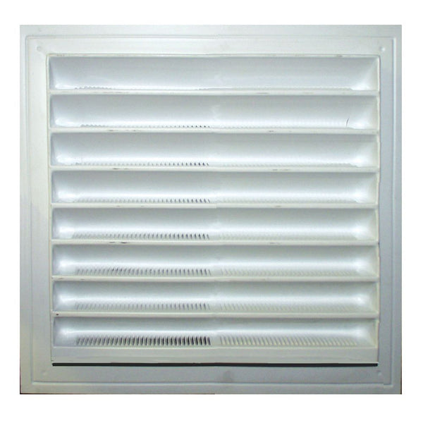 8 inch x 8 inch White Wall Louver Resin 
