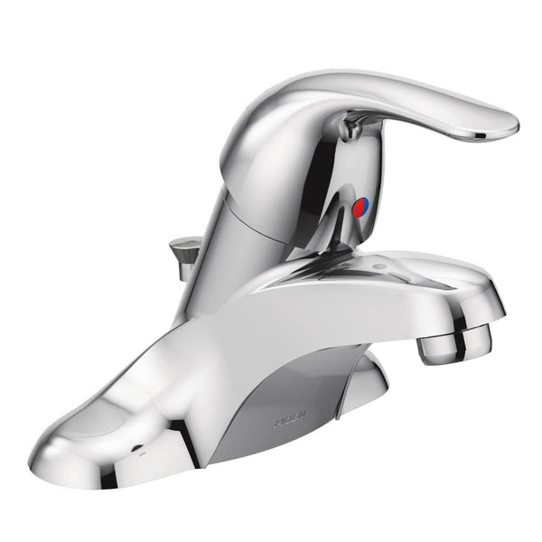 MOEN Adler 4-inch Centerset Single-Handle Low-Arc Bathroom Faucet in Chrome