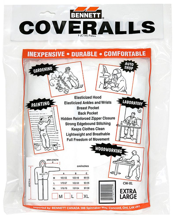 Coveralls -Xtra Large-White 