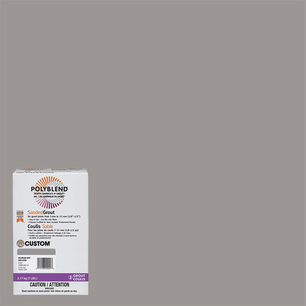 #165 Delorean Gray - Polyblend Sanded Grout - 7 lbs 