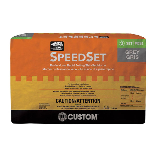 SpeedSet Fast-Setting Thin-Set Mortar Gray - 25 lbs 