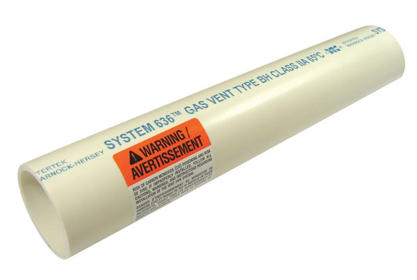 PVC 2 inches x 10 ft FLUE GAS VENT PIPE - System 636 
