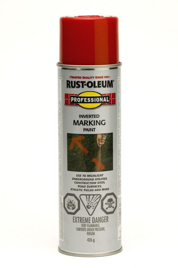 Inverted Marking Paint In Safety Red Aerosol - 426 g 