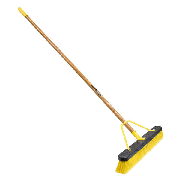 Job Site 24in. Indoor Outdoor Push Broom Set Up