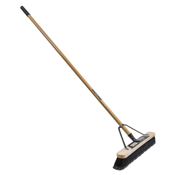 Job Site 24in. Soft Sweep Pushbroom-Set Up 