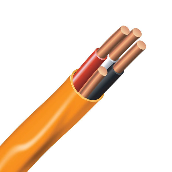 Electrical Cable  Copper Electrical Wire Gauge 10/3 - Romex SIMpull NMD90 10/3 Orange - 30M 