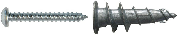#8 Hollow Points Self-Drilling Drywall Anchors -50/Pack