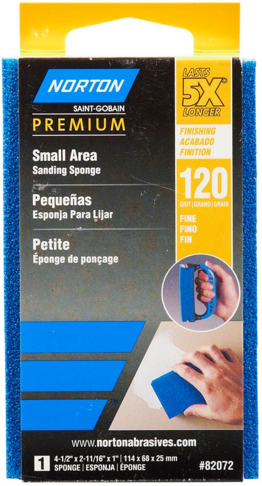 Premium 5X Fine Small Area Sanding Sponge 120G 