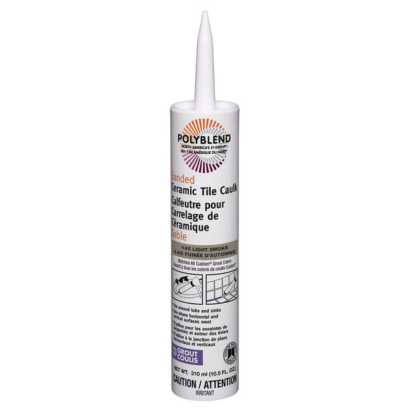#145 Light Smoke Sanded Ceramic Tile Caulk - 310 mL (10.5 fl. oz.) 