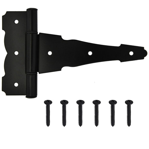 Everbilt 6-Inch T-Hinge in Black - 1pk