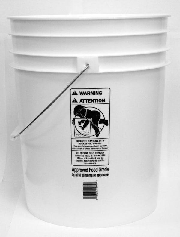 White Food Approved Bucket - 19L