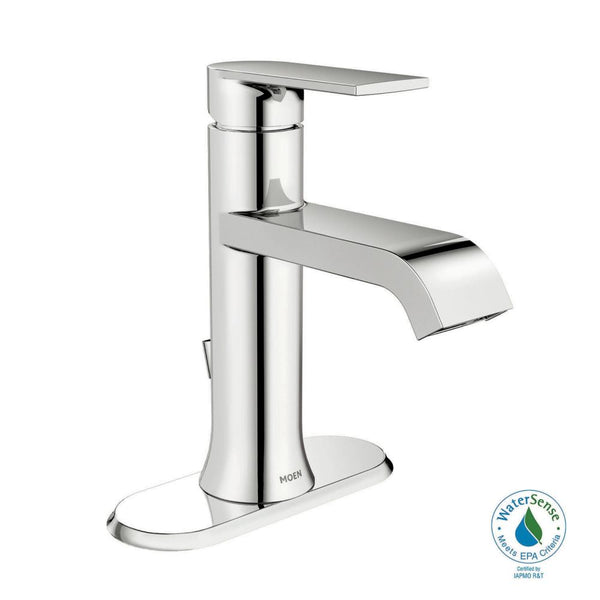 MOEN Genta Single Hole Single-Handle Bathroom Faucet in Chrome