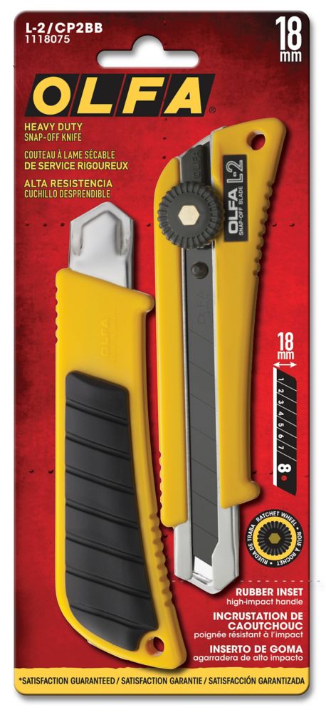 18 mm Snap-off Blade Utility Knife - 2/Pack 