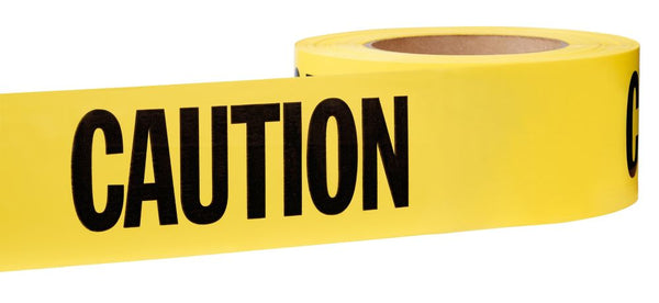 3-inch x 1000 ft. Caution Tape in Yellow 