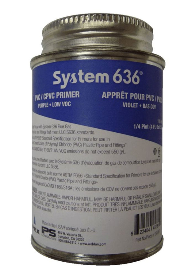 PVC/CPVC Primer System 636, 118mL 