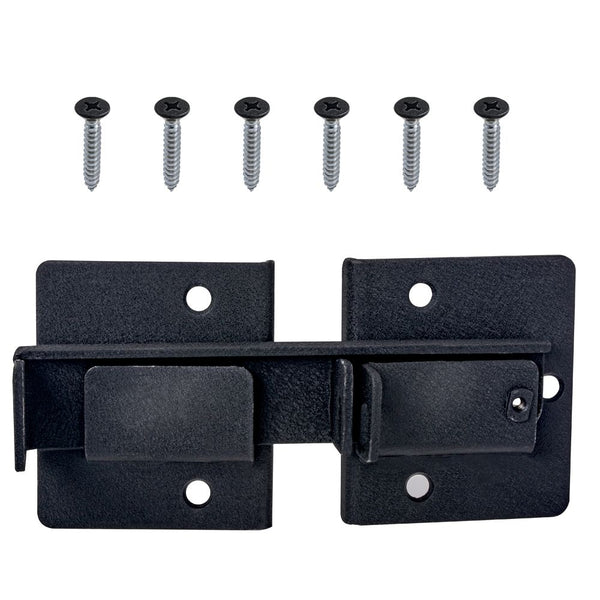 Everbilt Heavy Duty Lockable Gate Flip Latch in Black Finish - 1pk