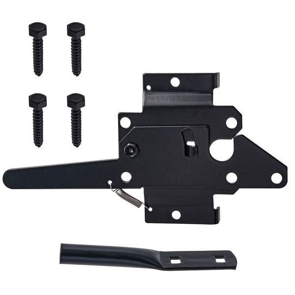 Everbilt Self-Latching Post Latch in Black Finish - 1pk