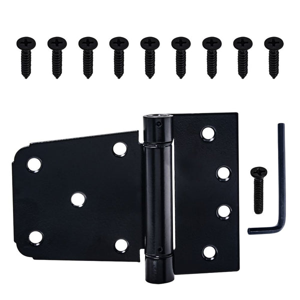 Everbilt 4-inch Self-Closing Gate T-Hinge in Black - 1pk