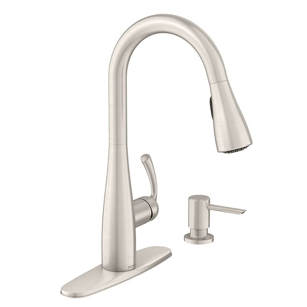 MOEN Essie Single-Handle Pull-Down Sprayer Kitchen Faucet with Reflex and Power Clean in Spot Resist Stainless