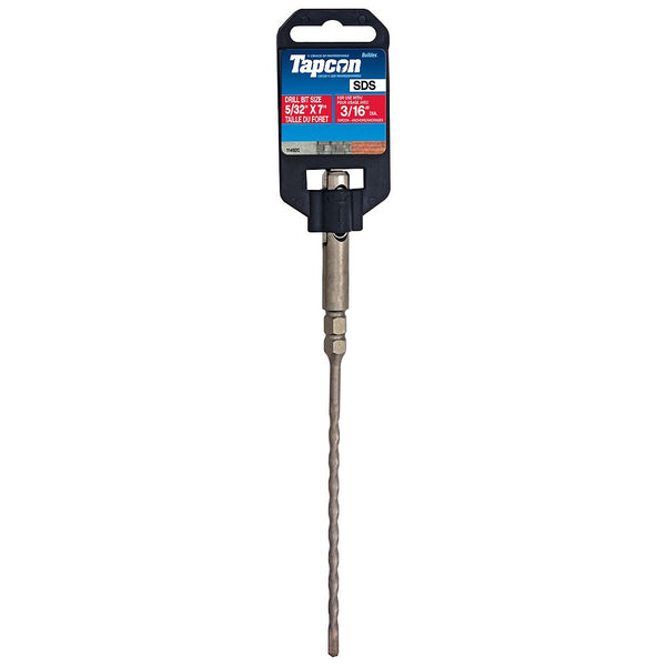 Tapcon 5/32-inch x 7-inch Steel SDS Carbide Masonry Drill Bit - 1 Pack