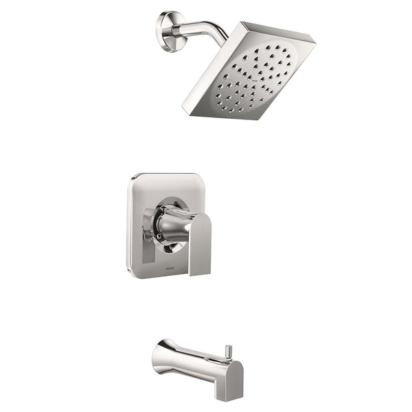 MOEN Genta Single-Handle 1-Spray Tub and Shower Faucet in Chrome (Valve Included)