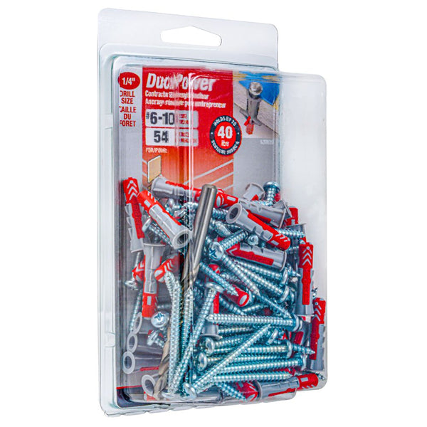 #6-10 DuoPower(TM) Contractor Strength Anchor - 54/Pack