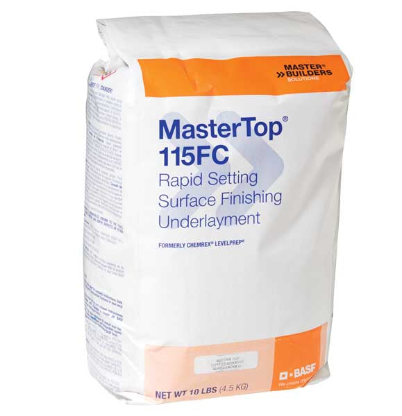 BASF Rapid-Setting Surface Finishing Underlayment MasterTop 115FC 10 lb