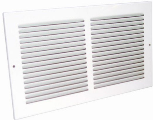 Imperial Sidewall Air Grille - Steel - White - 16-in W x 8-in H