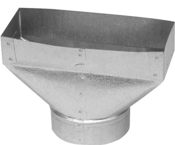 Imperial 4-in x 10-in x 4-in Galvanized Steel Straight Register Duct Boot