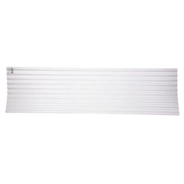 Tuftex SeaCoaster 2.17-ft x 12-ft Corrugated PVC Plastic Roof Panel