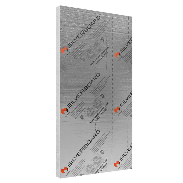 Amvic SilveRboard SB35S2000S 2 in. x 4 ft. x 8 ft. Type-3 Reflective and Under Slab Rigid Foam Board Insulation