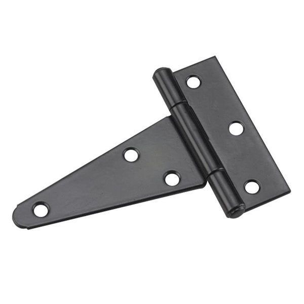 Onward Heavy Duty T-Hinge, 4 in (102 mm) Black (2-Pack)