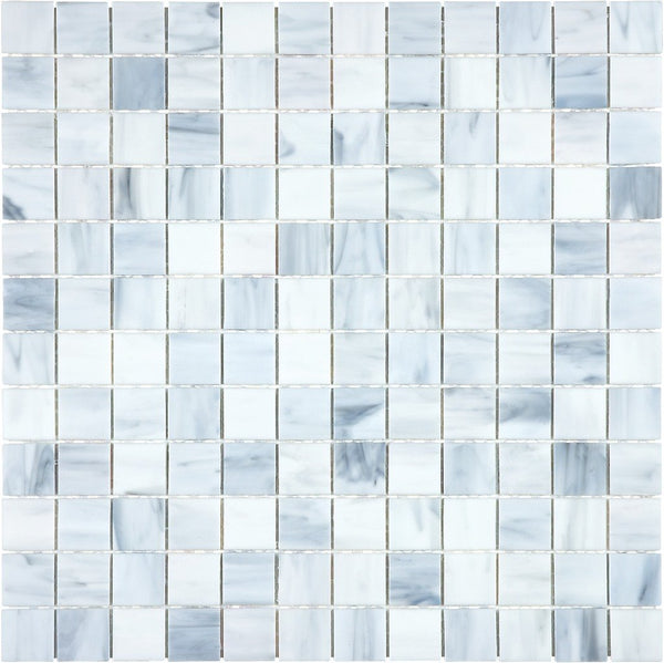 Anatolia 1 x 1 in (2.5 x 2.5 cm) Baroque Stained Glass Mosaic, CARRARA