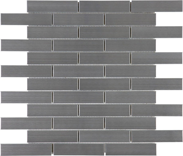 Anatolia 1 x 4 in (2.5 x 10 cm) Brick Stainless Steel Mosaic