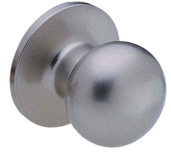 33-104 Villa Ball Knob Dummy Satin Nickle Round Rose