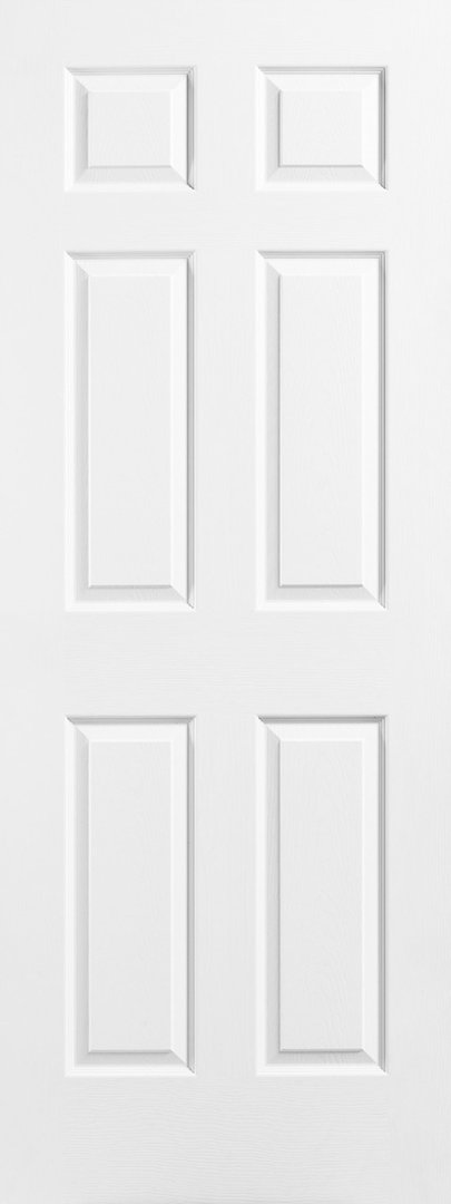 Hollow 6 Panel Textured Moulded Door 18