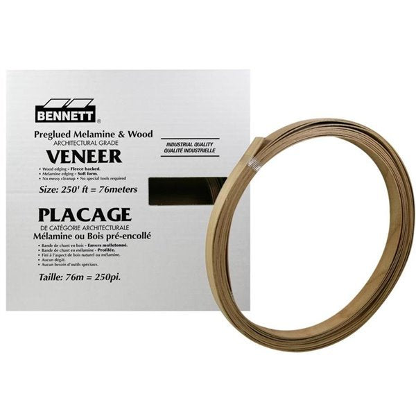Bennett 13/16-in x 25-ft Oak Red Glue Edging