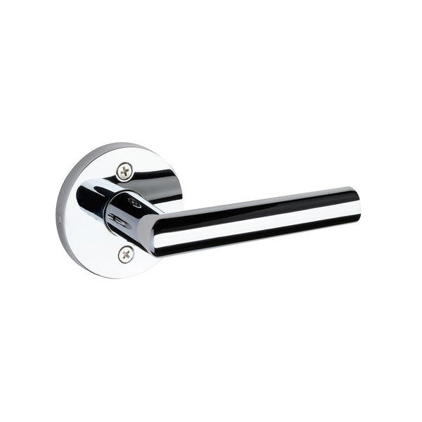 33-D009034PC Cross Flow Lever Passage Polished Chrome Round Rose