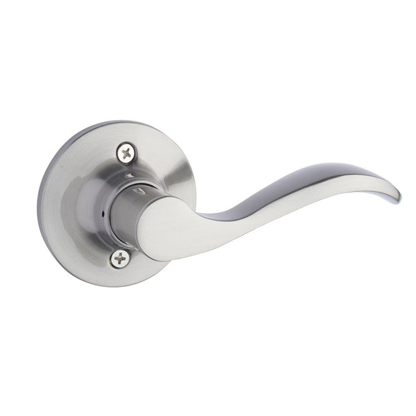 33-D006024SNRAR Bristol Lever Privacy Reversible Handing Satin Nickle Round Rose
