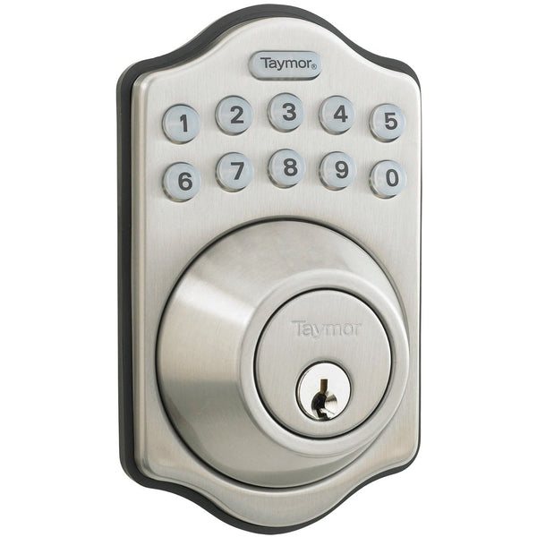 34-FV4067 Concierge 100 Deadbolt Keyed Satin Nickle 