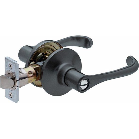 33-D9524BLKAR Provence Lever Privacy Black Round Rose