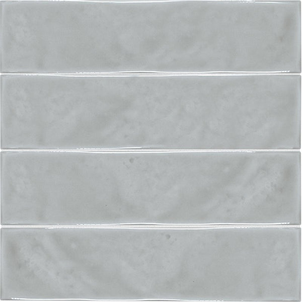 Anatolia 3 x 6 in (7.5 x 15 cm) Marlow Glossy Pressed Glazed Ceramic, SMOKE